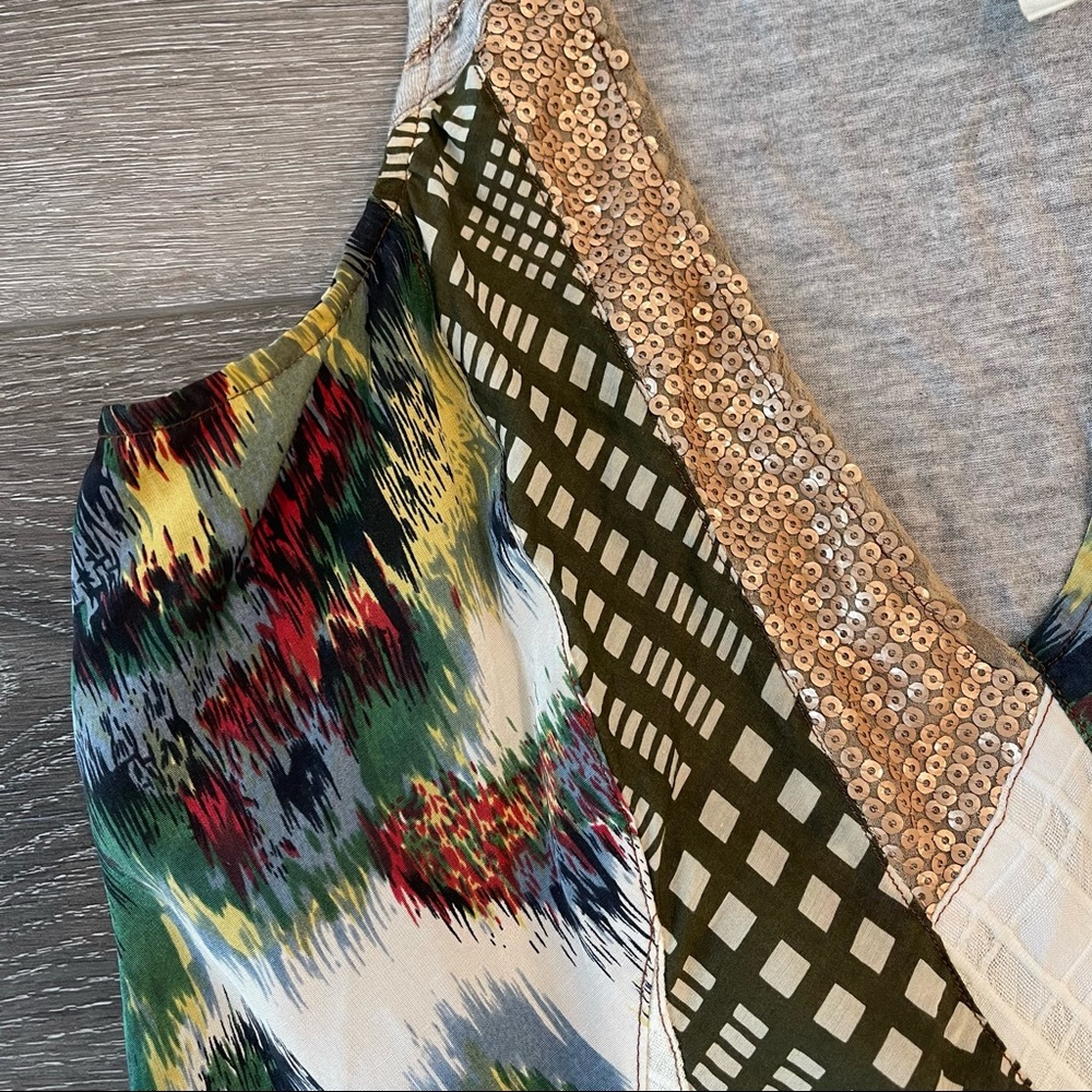 Anthropologie // Tiny Patchwork Sleeveless Sequin… - image 3